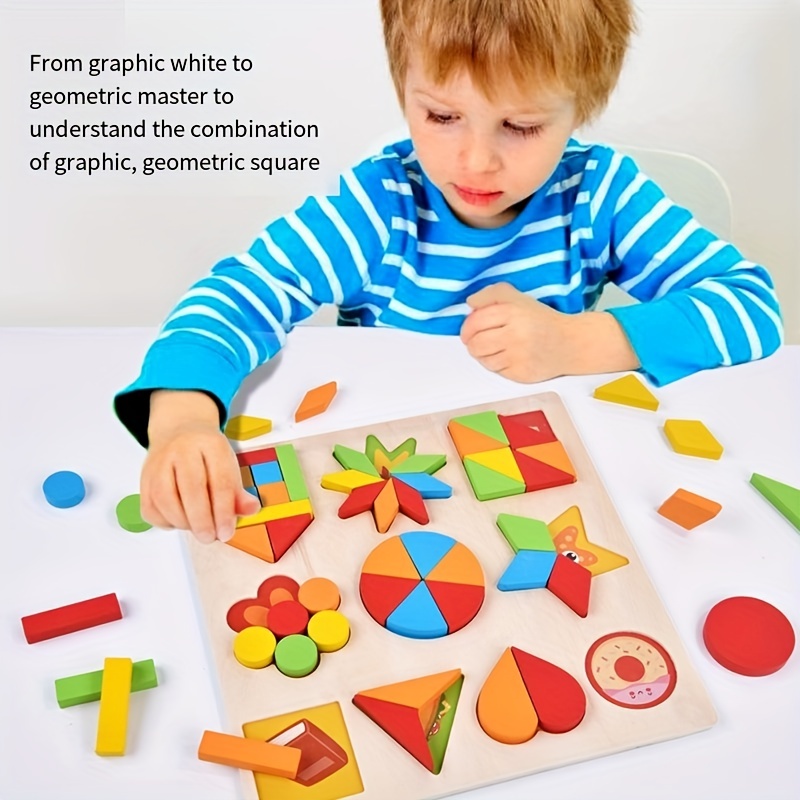 Jouets pour enfants jouets éducatifs en bois montessori forme géométrique  cognition