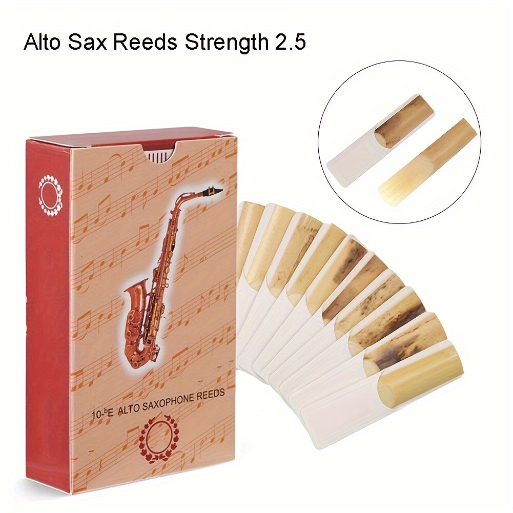 Resin Plastic Sax Reeds Strength 2.5 for Alto Tenor Soprano