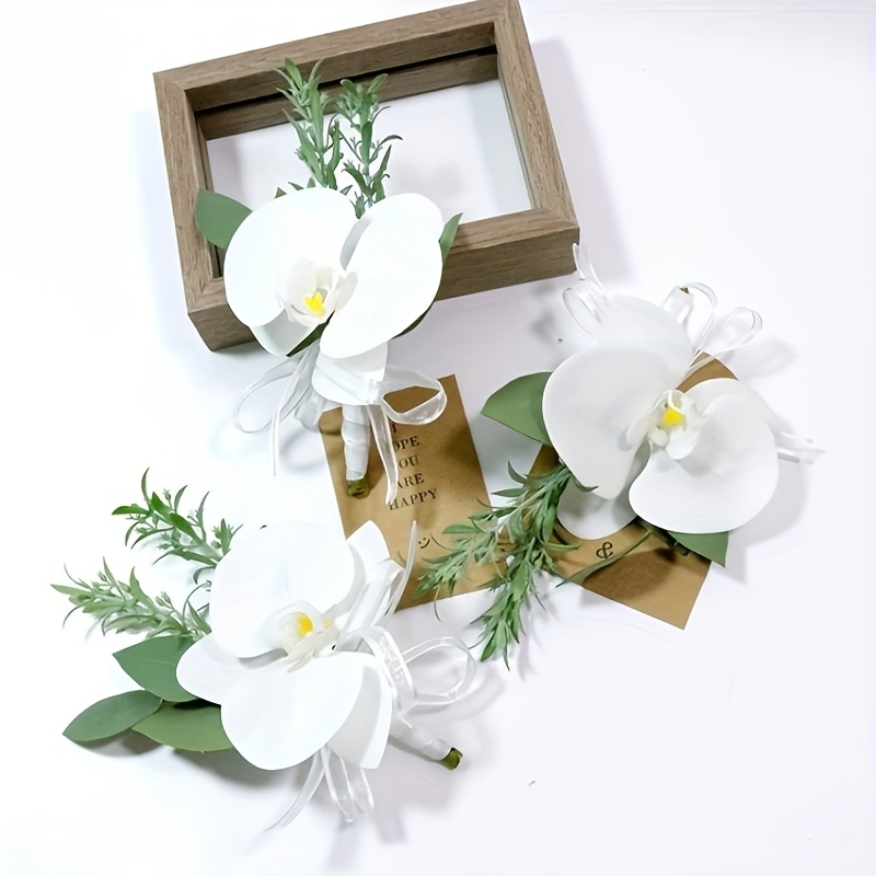 1 Unità Di Orchidea Finta Con 5 Teste A Forma Di Farfalla, Colore Bianco,  Lunga 78 Cm, Fiore In Seta Per Decorazioni Di San Valentino, Capodanno E La  Festa Della Primavera. Piante