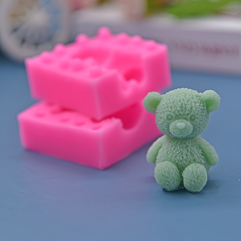 3d Silicone Mold Bear Fondant Mold For Diy Pudding Chocolate - Temu