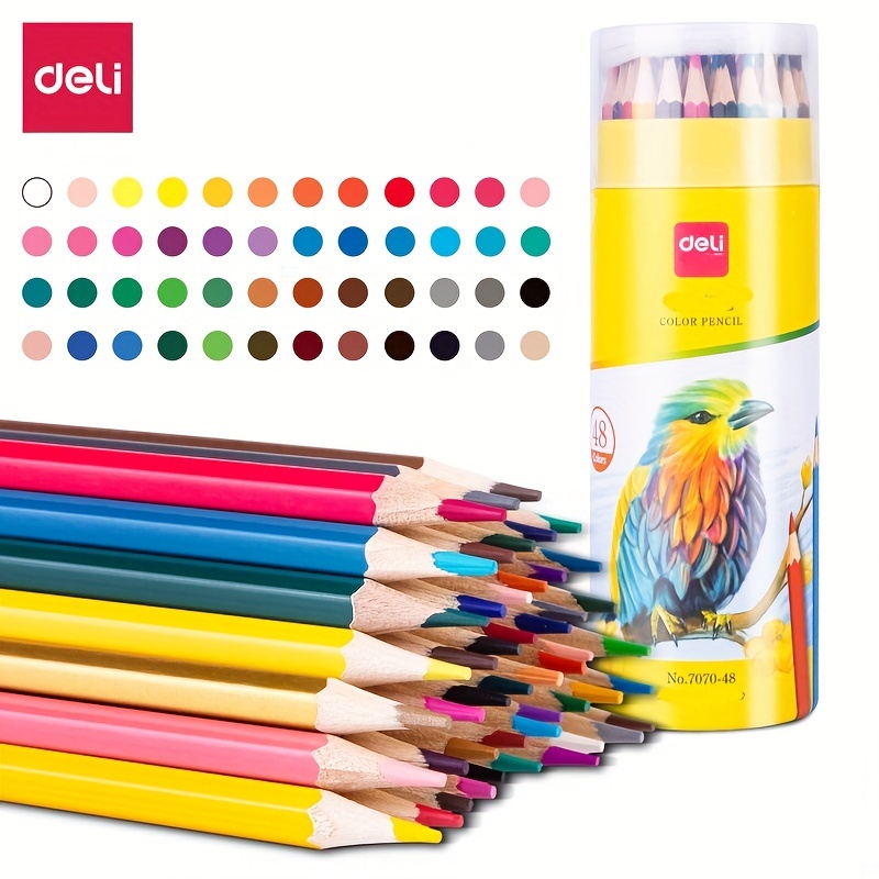 

Deli Color Pencil School Students Paint Painting Soluble Oily Color Painting Color Hand-painted Erasable Color Painting Pen Set 48 Colors 12 Colors 24 Colors 36 Colors