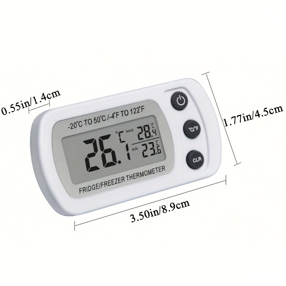 Digital Refrigerator Thermometer, Fridge Freezer Thermometer, Lcd Display  Max/min Recording Function And Magnet Back Case Thermometer For Kitchen Home  Temperature Monitor Thermometer, Kitchen Gadgets, Cheapest Items - Temu