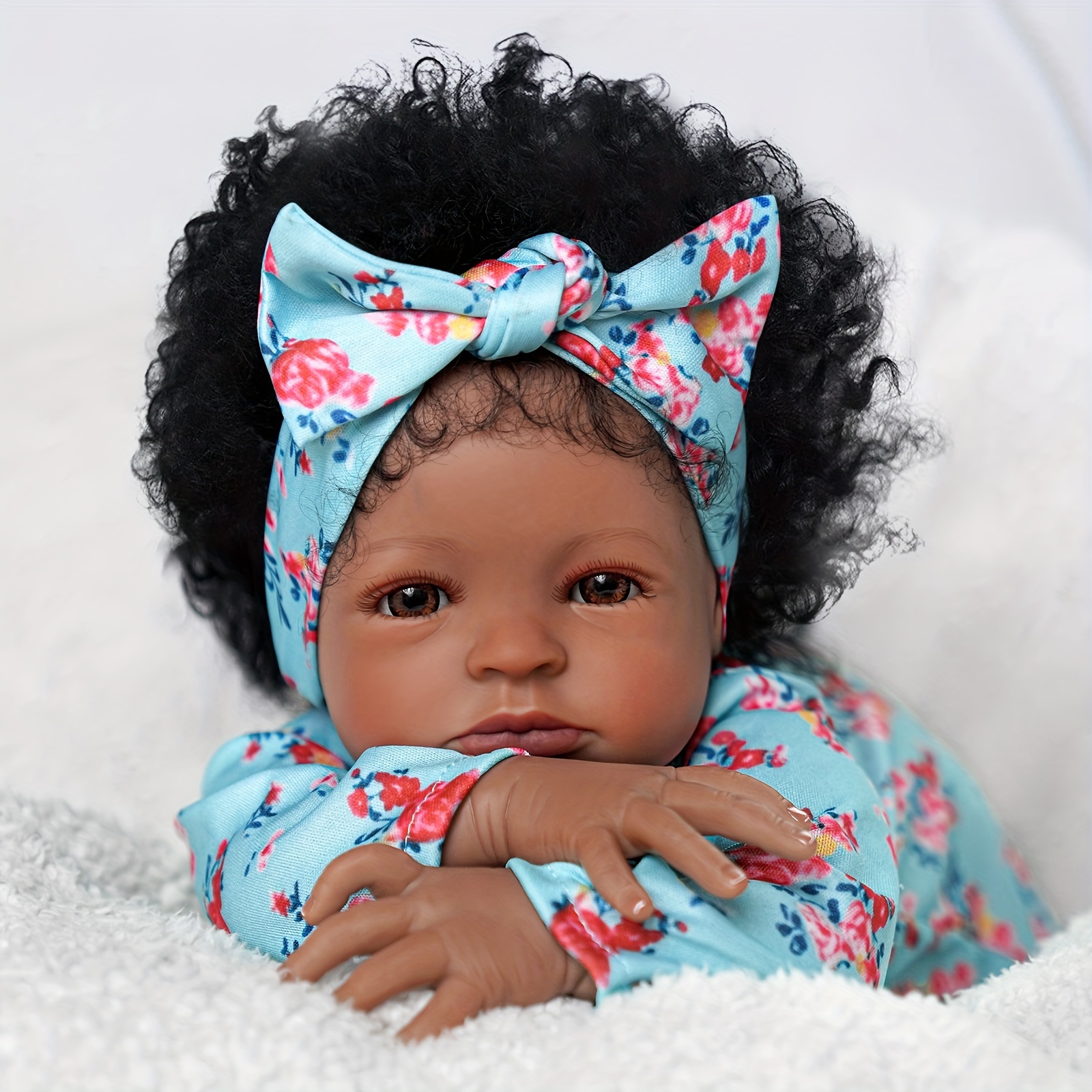 Finished Open Eyes Reborn Dolls Realistic Dolls With Black - Temu