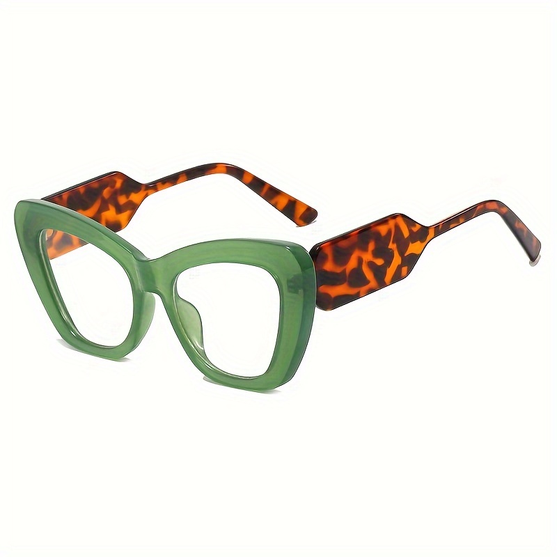 Occhiali Anti Luce Blu Retro Cat Eye Color Block Frame - Temu Italy