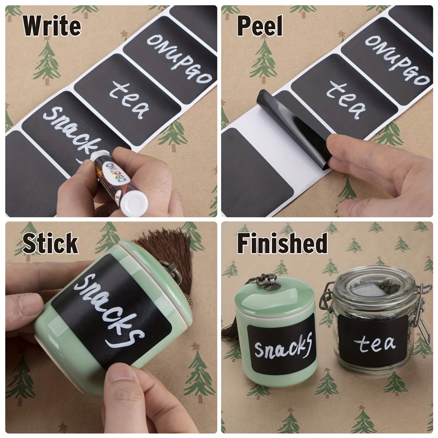 Erasable Kitchen Glass Bottle Jar Storage Classification - Temu