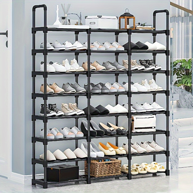  Zapatero con 2 puertas para entrada, armario de almacenamiento  de zapatos de 6/7/8 niveles, organizador de almacenamiento independiente  para armario, estante de almacenamiento de zapatos de dormitorio (color :  dos puertas