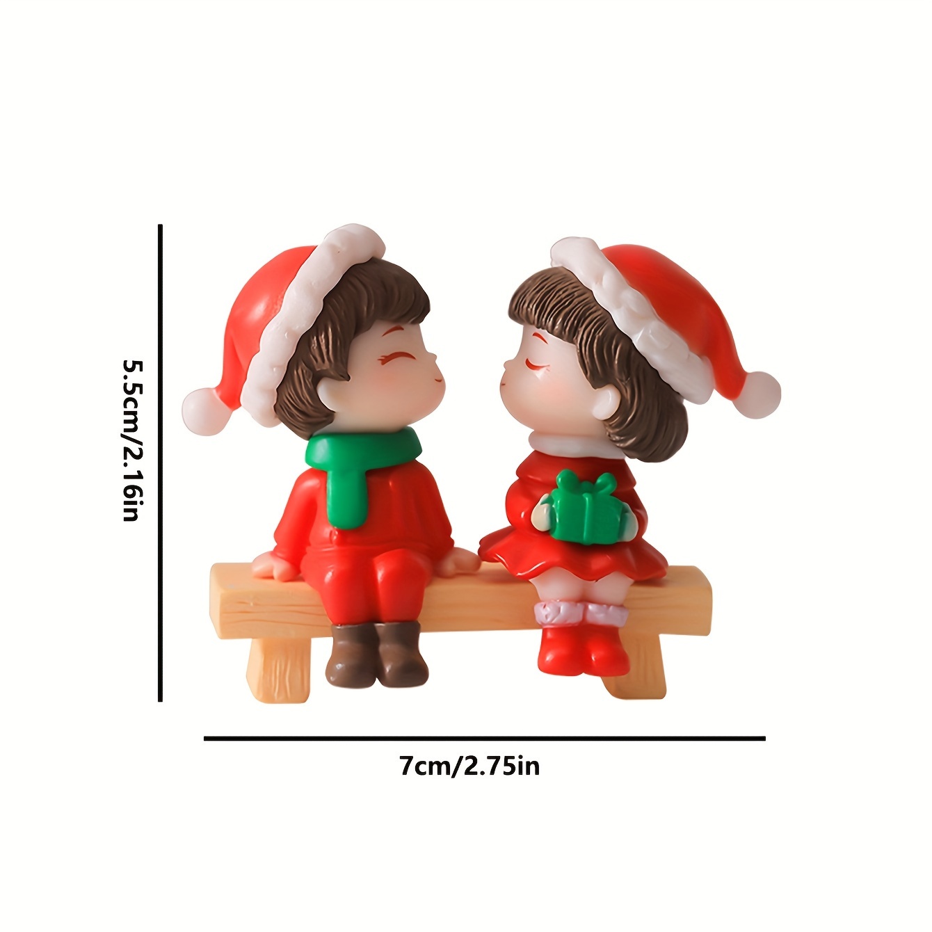 2pcs/set, Christmas Couple Desktop Decoration, Home Decoration, Car  Interior Decor, Student Couple Gift, Christmas Faceless Doll, Elf Doll,  Holiday Gi