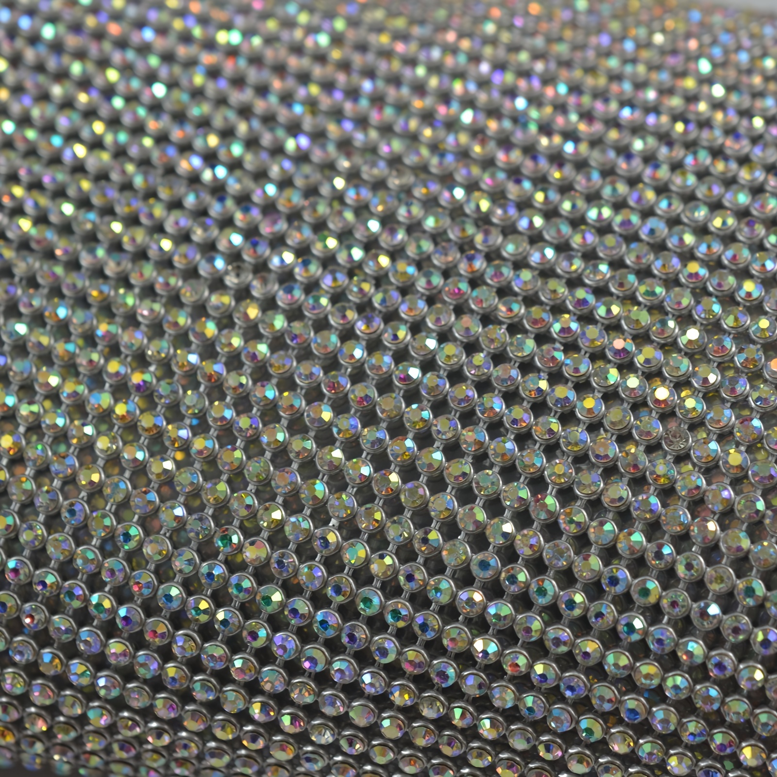 AB Rhinestone Sheet, AB Crystal Fabric, AB Rhinestone Fabric 