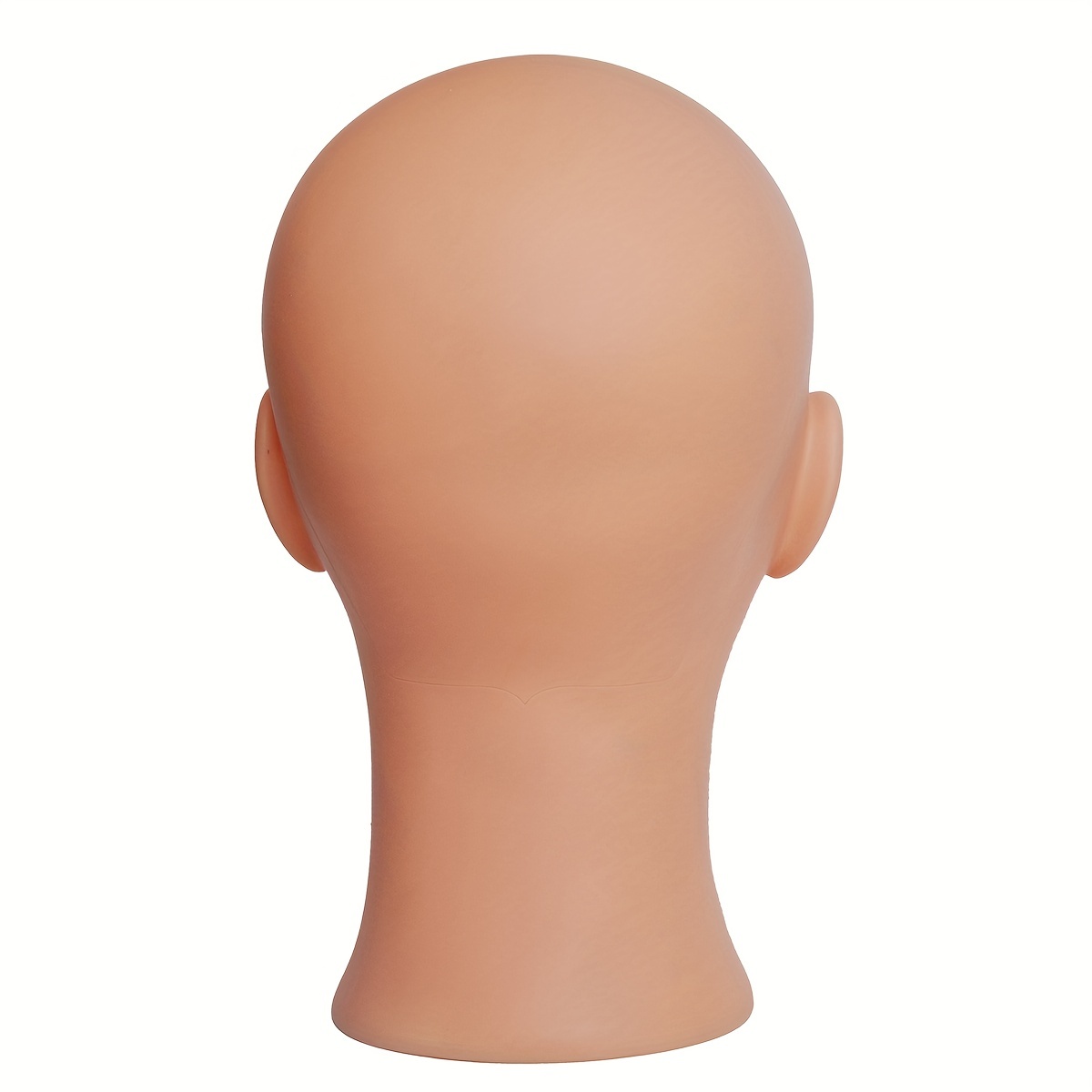 Bald Mannequin Head Stand Soft PVC Female Cosmetology Manikin Head