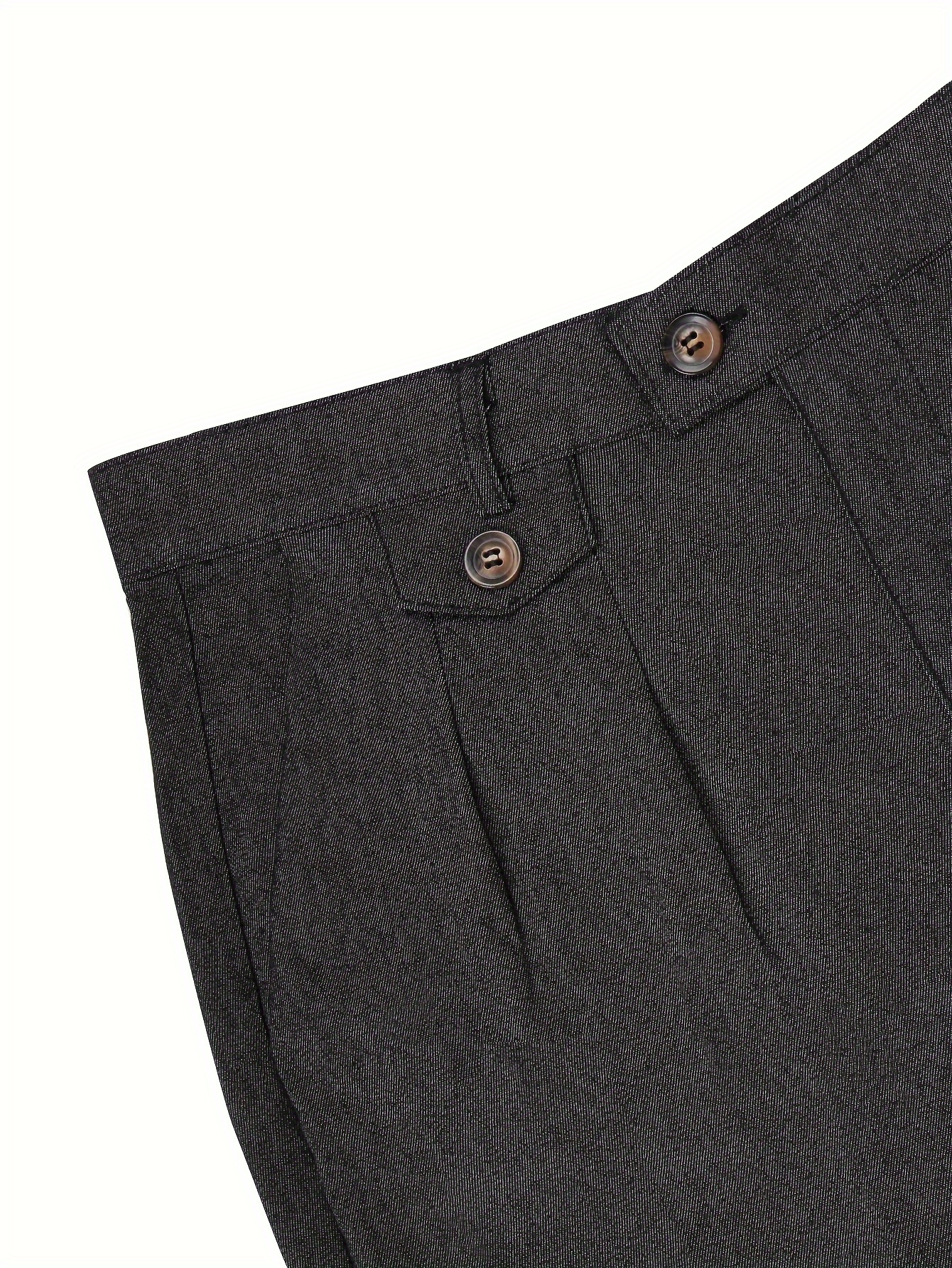 Slim Fit Elegant Slacks, Men's Casual Vintage Style Slightly Stretch Dress  Pants