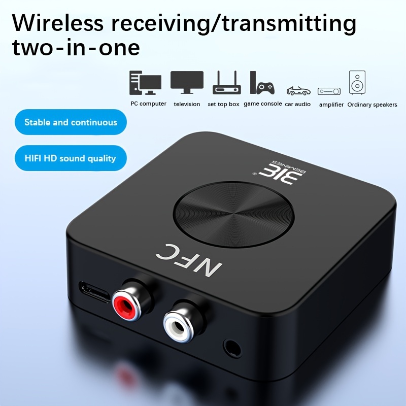 Émetteur-récepteur audio Bluetooth avec micro, mini adaptateur sans fil  portable, AUX 3.5mm, stéréo, casque, PC, TV, haut-parleurs de voiture -  AliExpress