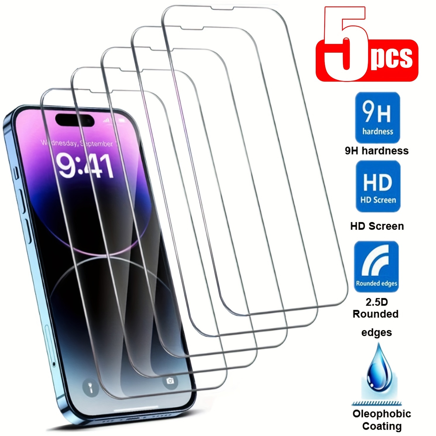 Protection écran iPhone 13 en verre trempé Pro / Pro Max / Mini