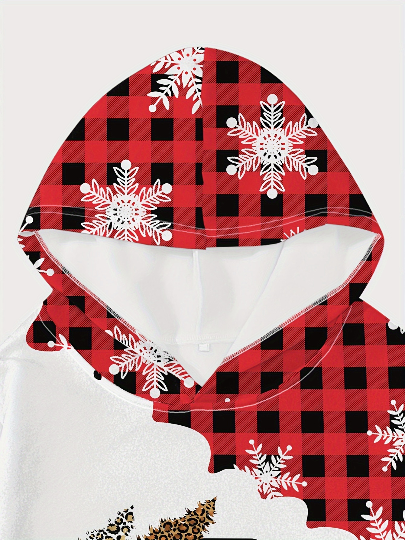 Buffalo plaid best sale hoodie plus size