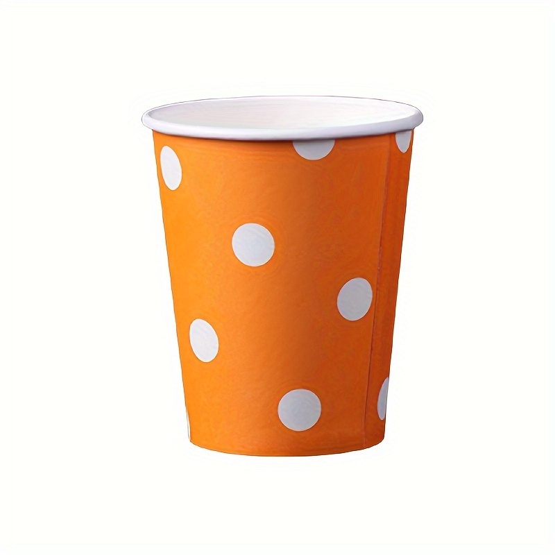 Polka Dot Paper Cups, Disp0sable Party Cups, Multicolored Party Cups, Polka  Dot Paper Cups, Eco-Friendly Disp0sable Drinking Cups, Beverage Drinking