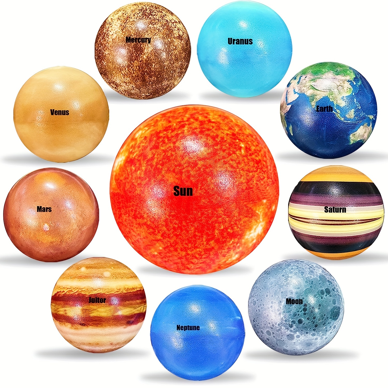 

10pcs Solar System Planet Stress Balls, Planets And Space Ball Educational Toys, Party Game, Birthday Gifts, Planet Gifts, Solar Toys Gifts
