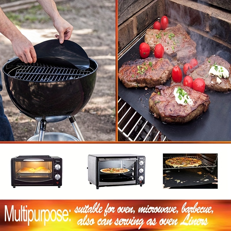 Non-stick Bbq Grill Mat, Barbecue Tools, Cooking Grill Pieces,  Heat-resistant, Easy To Clean Kitchen Bbq Tools - Temu