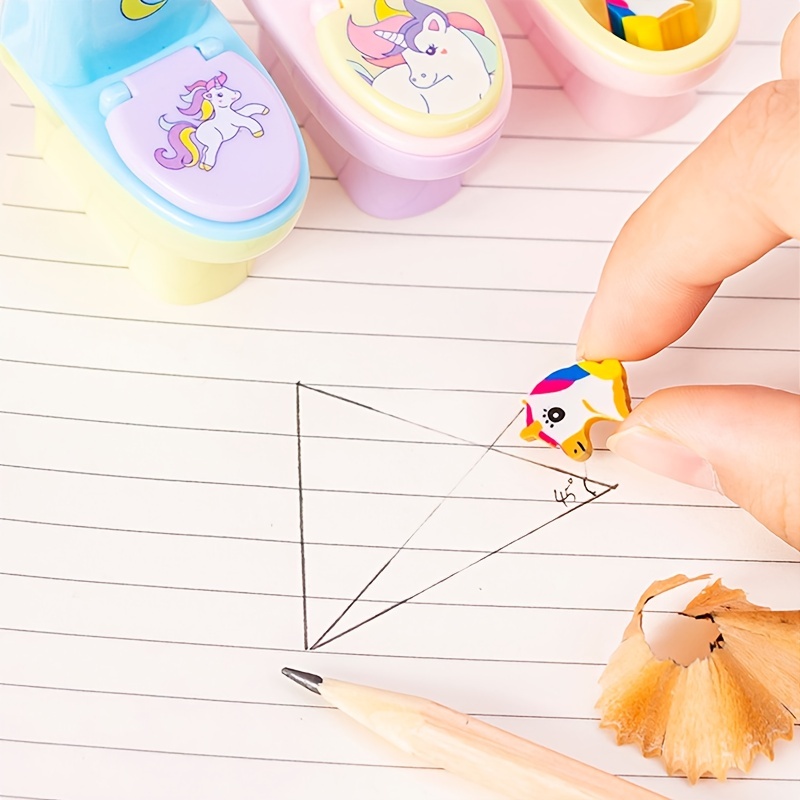 Cartoon Unicorn Pencil Sharpener Animal Series Creative - Temu