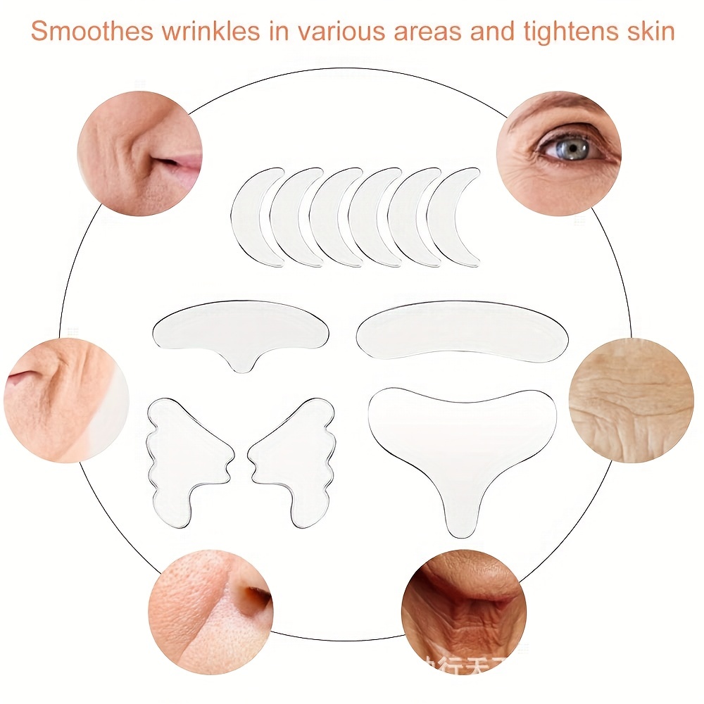 11pcs Reusable Silicone Wrinkle Removal Patches