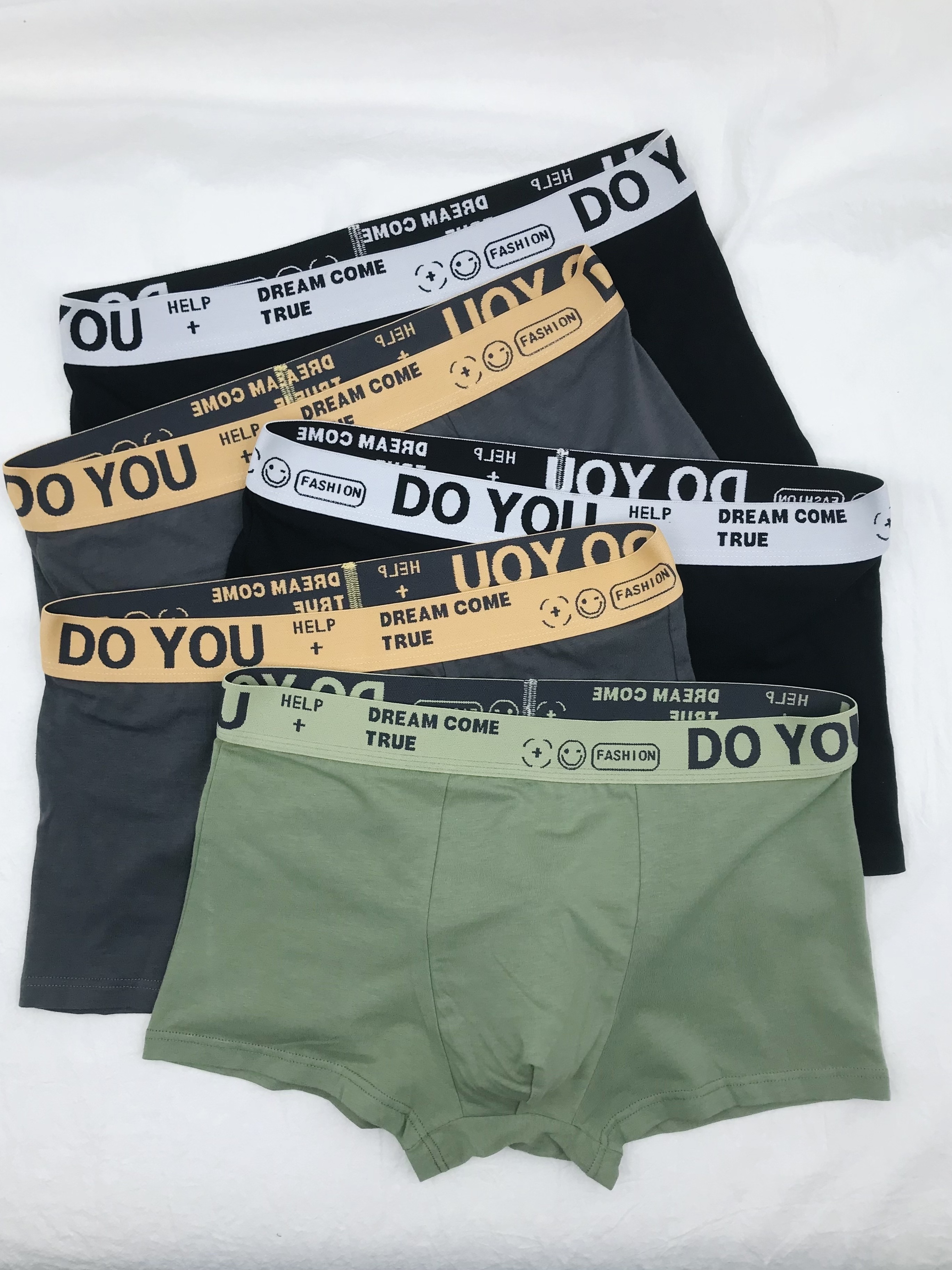 Men's Breathable Boxer Briefs Underwear (5pcs Set)
