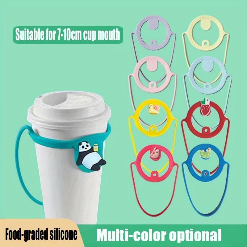 Silicone Coffee Cup Handle Ring Simple Sports Water Bottle - Temu