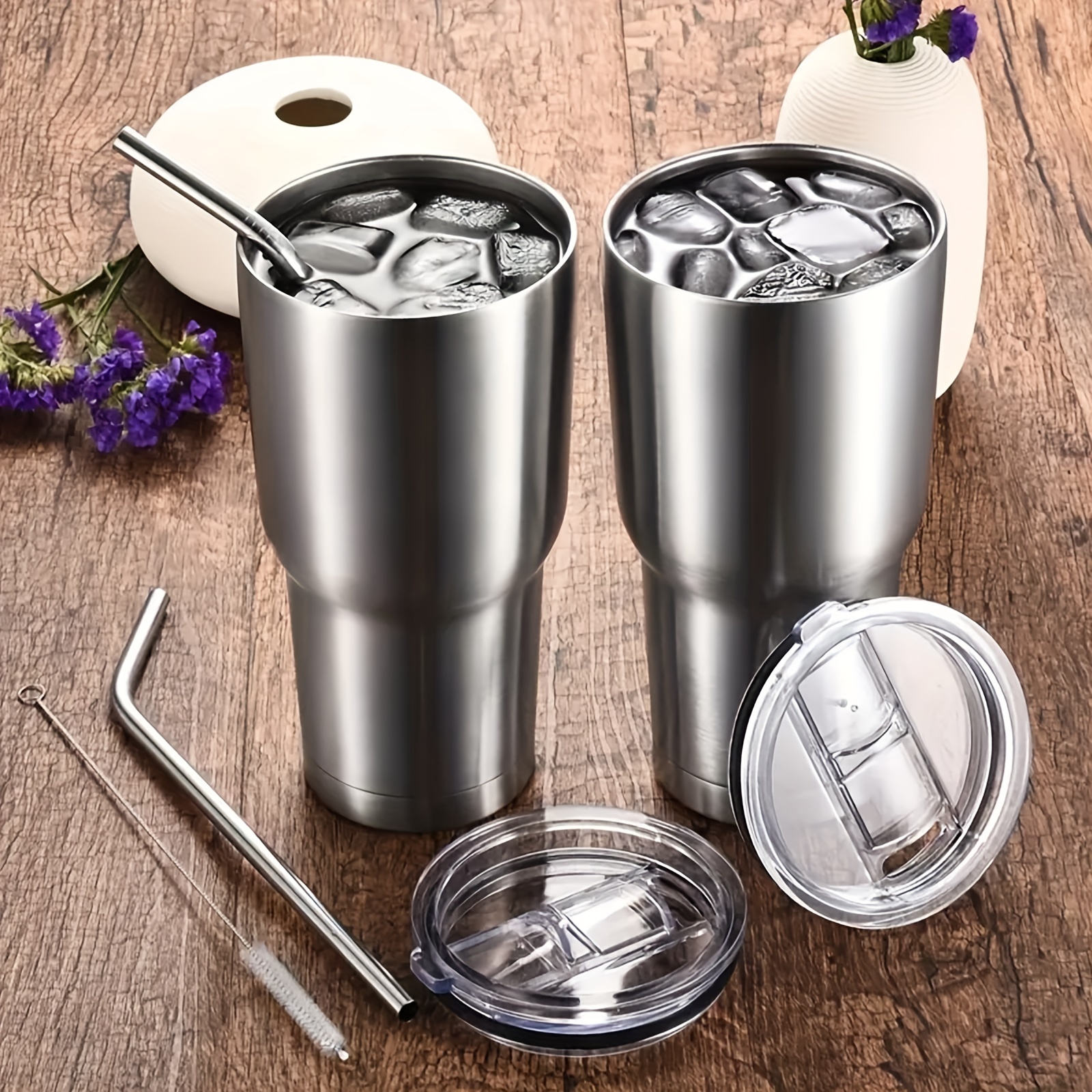 Leak-proof Replacement Lids For Stainless Steel Tumblers - Keep Your Drinks  Hot Or Cold For Hours - Temu