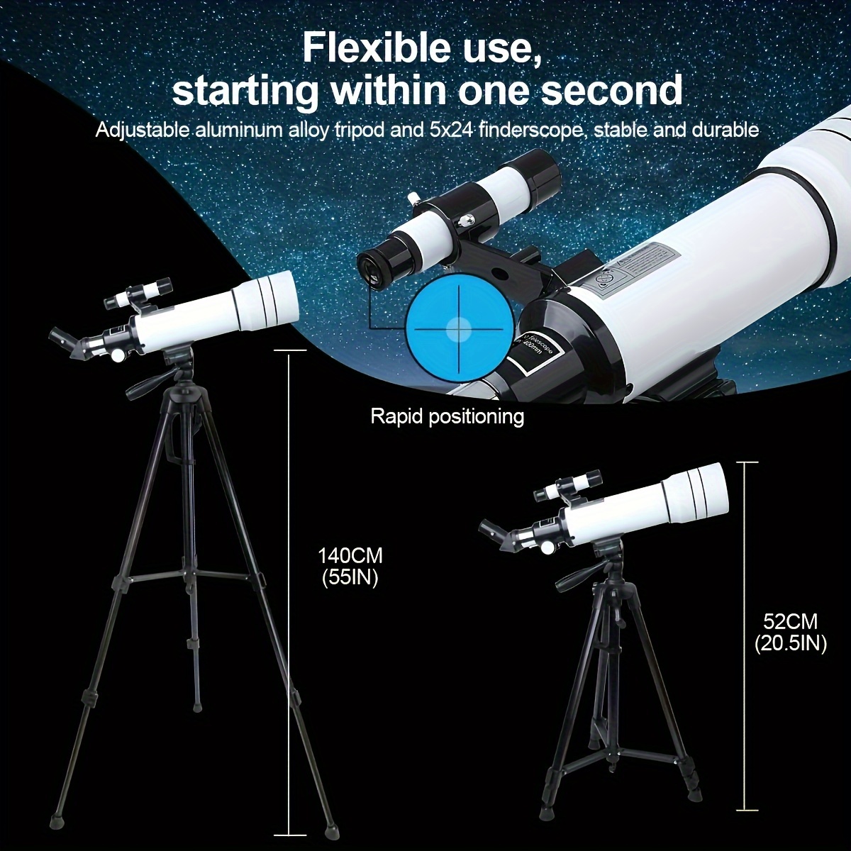 40070 Telescopio Astronómico Doble Propósito Cielo Tierra - Temu
