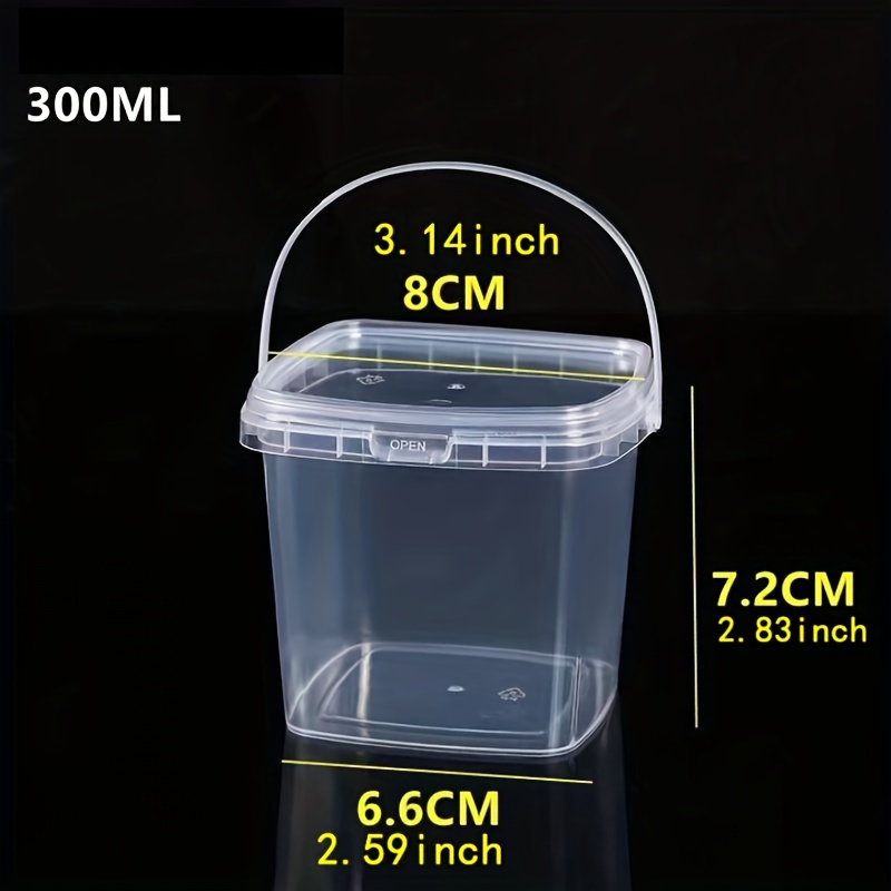 Premium Plastic Microwaveable, Stackable 10oz Deli Containers with Airtight  Lids