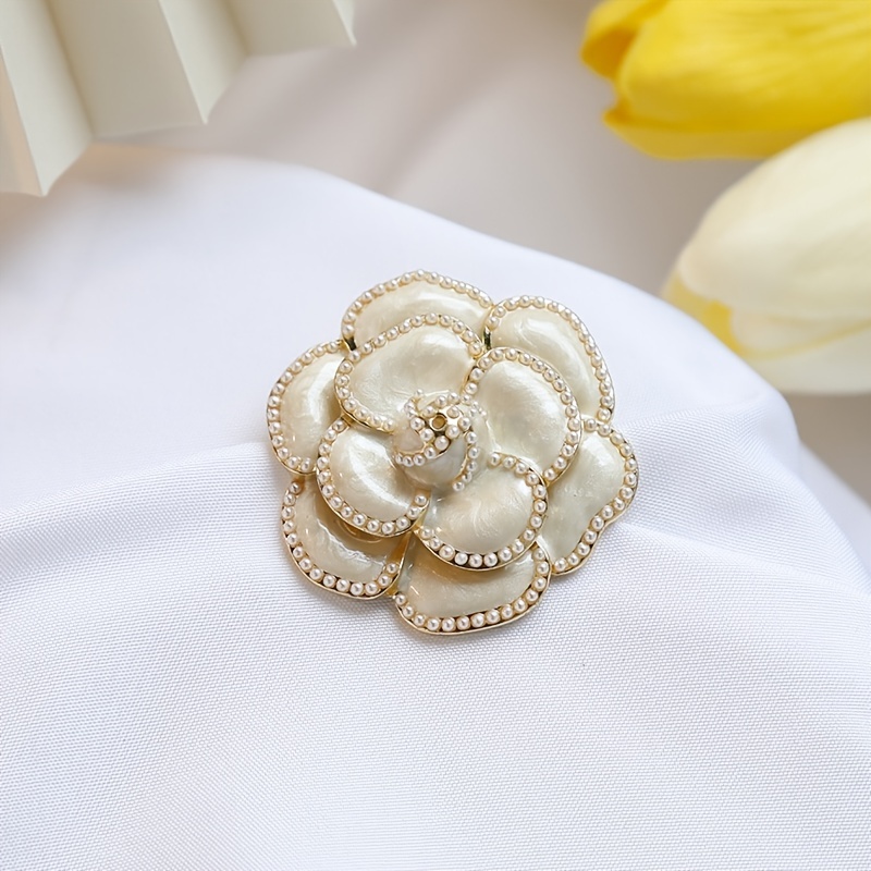 Faux Pearl Brooches Pins Corsage Scarf Clips Safety Pin - Temu