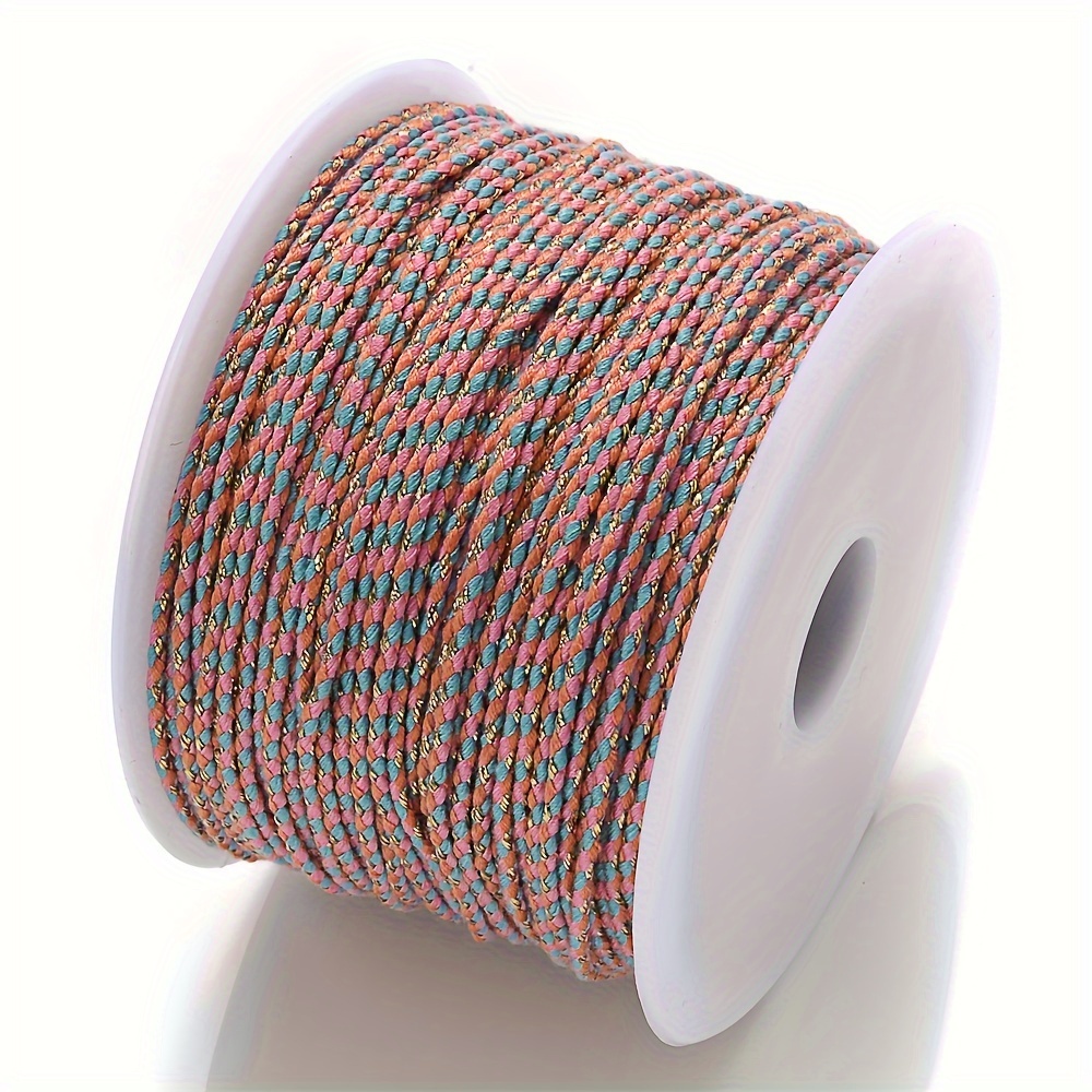 10 Yards/bag Four strand Three color Braided Cotton Woven - Temu