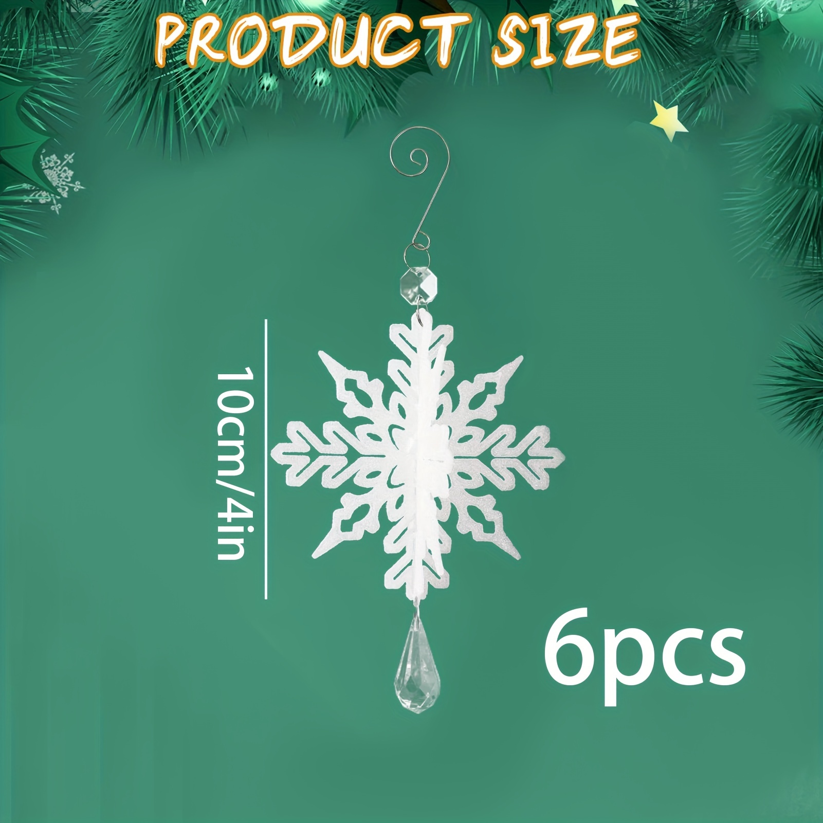 12PCS Snowflake Hanging Decorations Frozen Birthday Party Supplies Winter  Wonderland Party Decorations White Christmas Snowflake Decorations  Snowflake