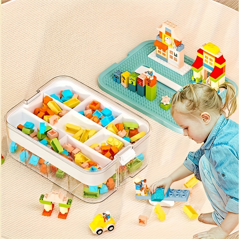 Portable Toy Particles Storage Box Building Blocks Sorting - Temu