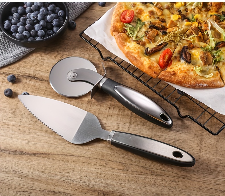 Stainless Steel Rolling Pizza Cutter Single/double Wheel Pastry Slicer Cake  Cutting Tool For Home Kitchen Baking Accessories