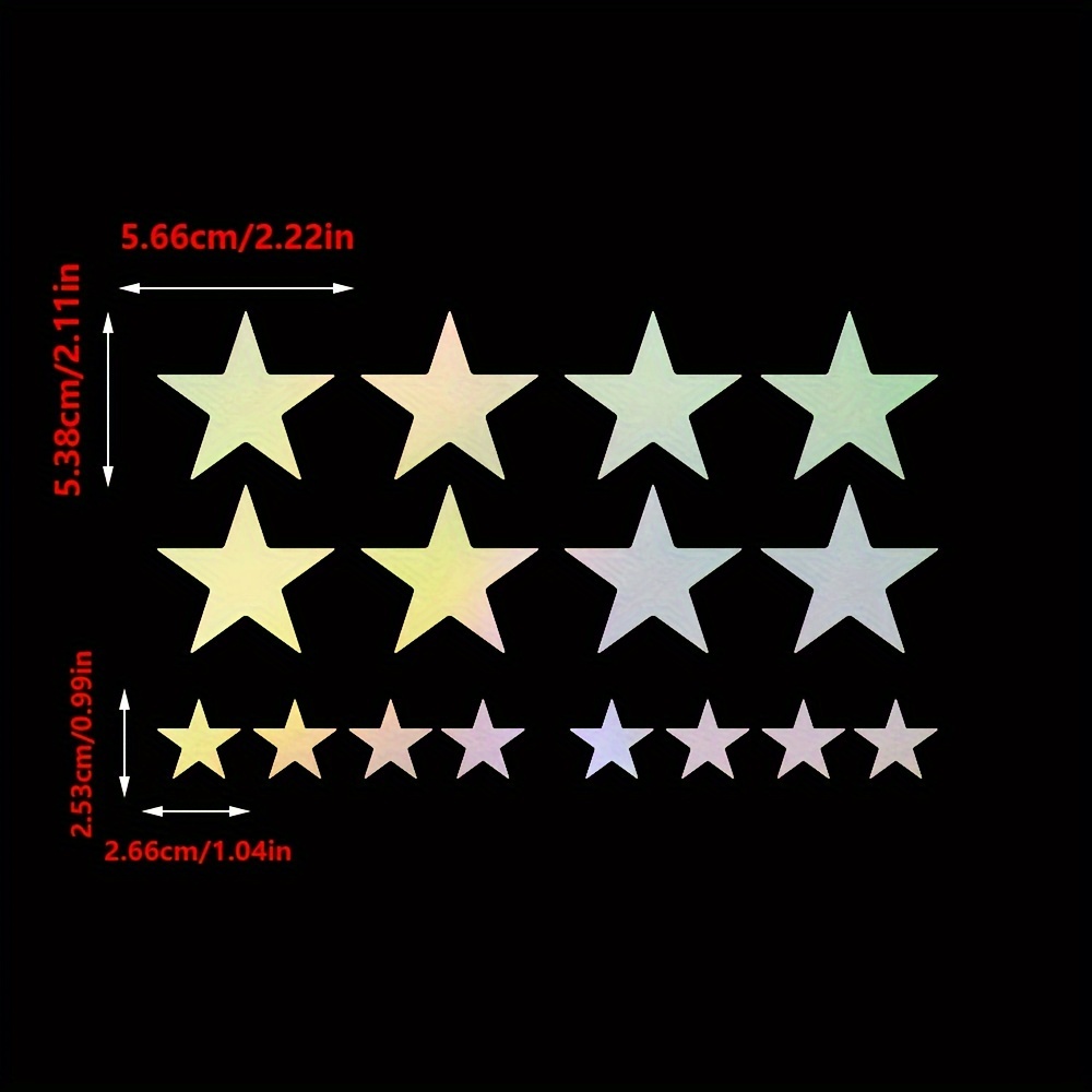 Star Car Sticker For Car Five pointed Star Graphics Sticker - Temu