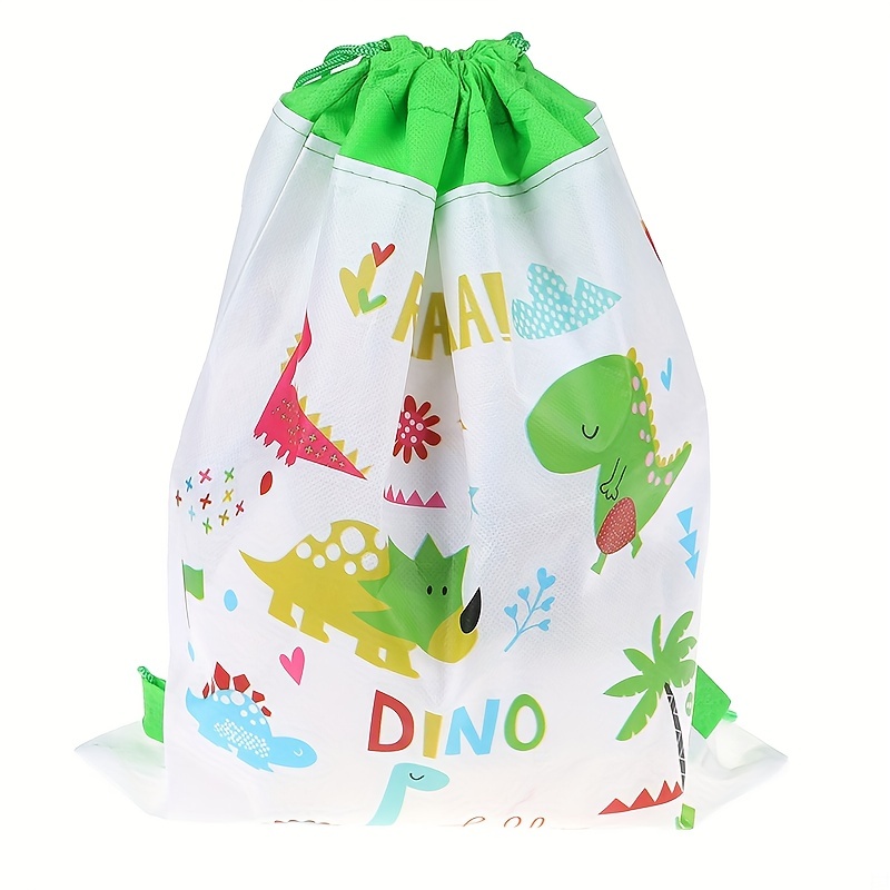 

1pc, Dinosaur Non-woven Bag Backpack Kids Travel School Decor Drawstring Gift Bags, Drawstring Bag Packs, Portable Gift Packaging Bags, Children's Party Gift Bag, Holiday Gift Bag, Party Favor Bag