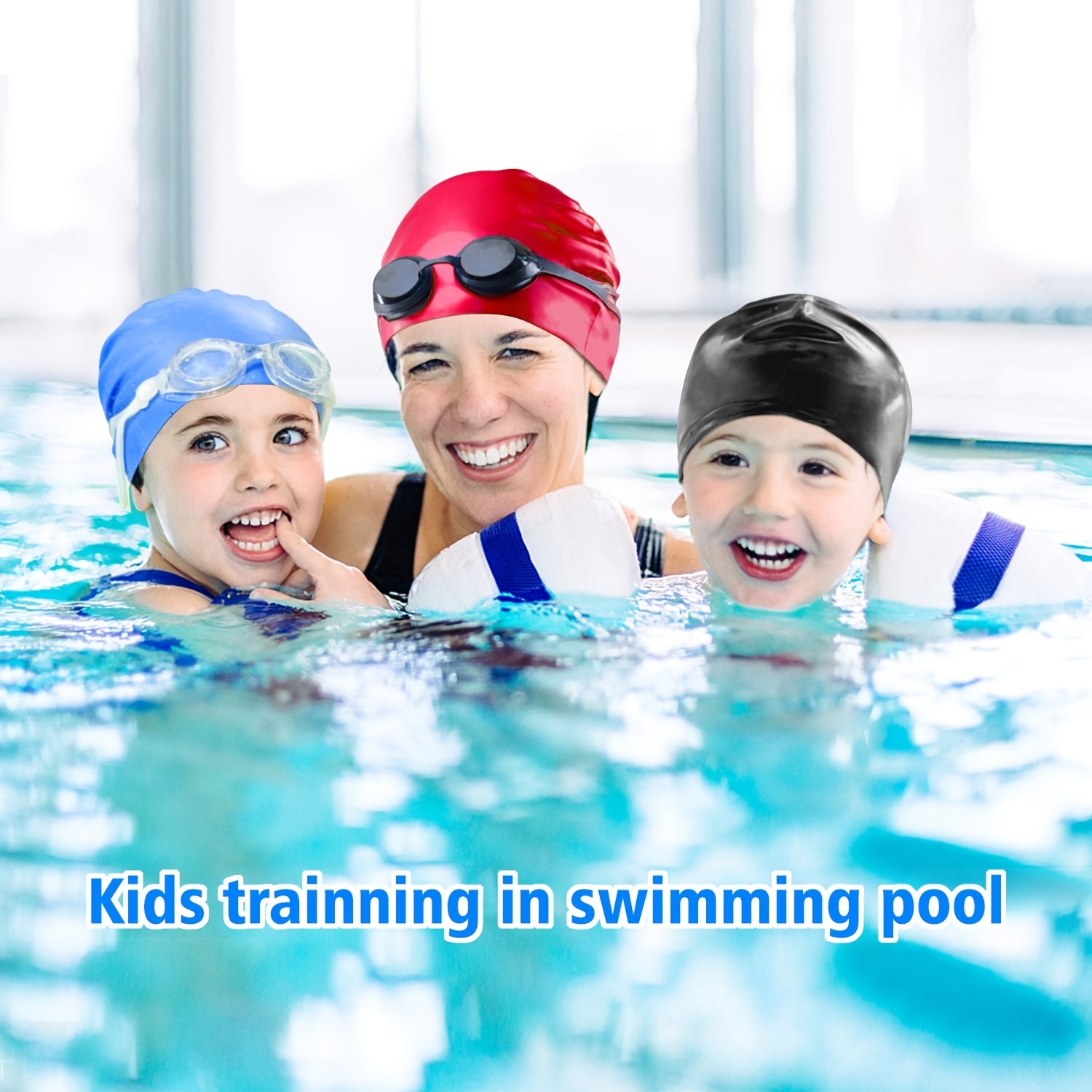 Swim For Kids(age 2 12) Cuffia Nuoto In Silicone - Temu Italy