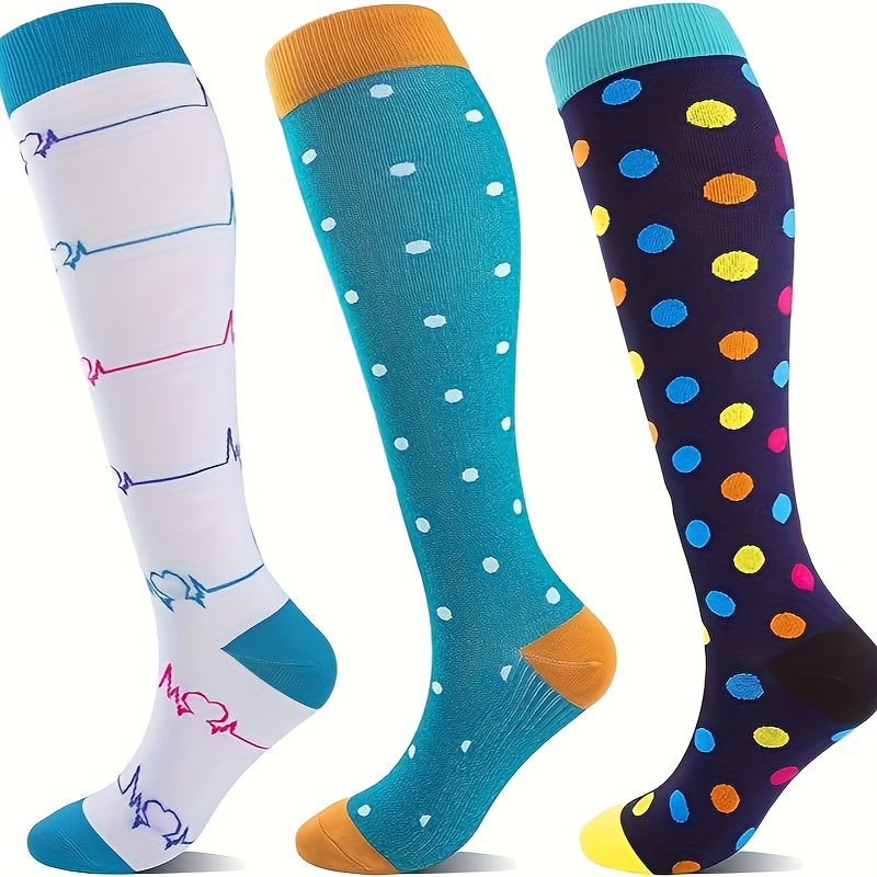 Rainbow Socks - Calcetines para enfermera, 3 pares