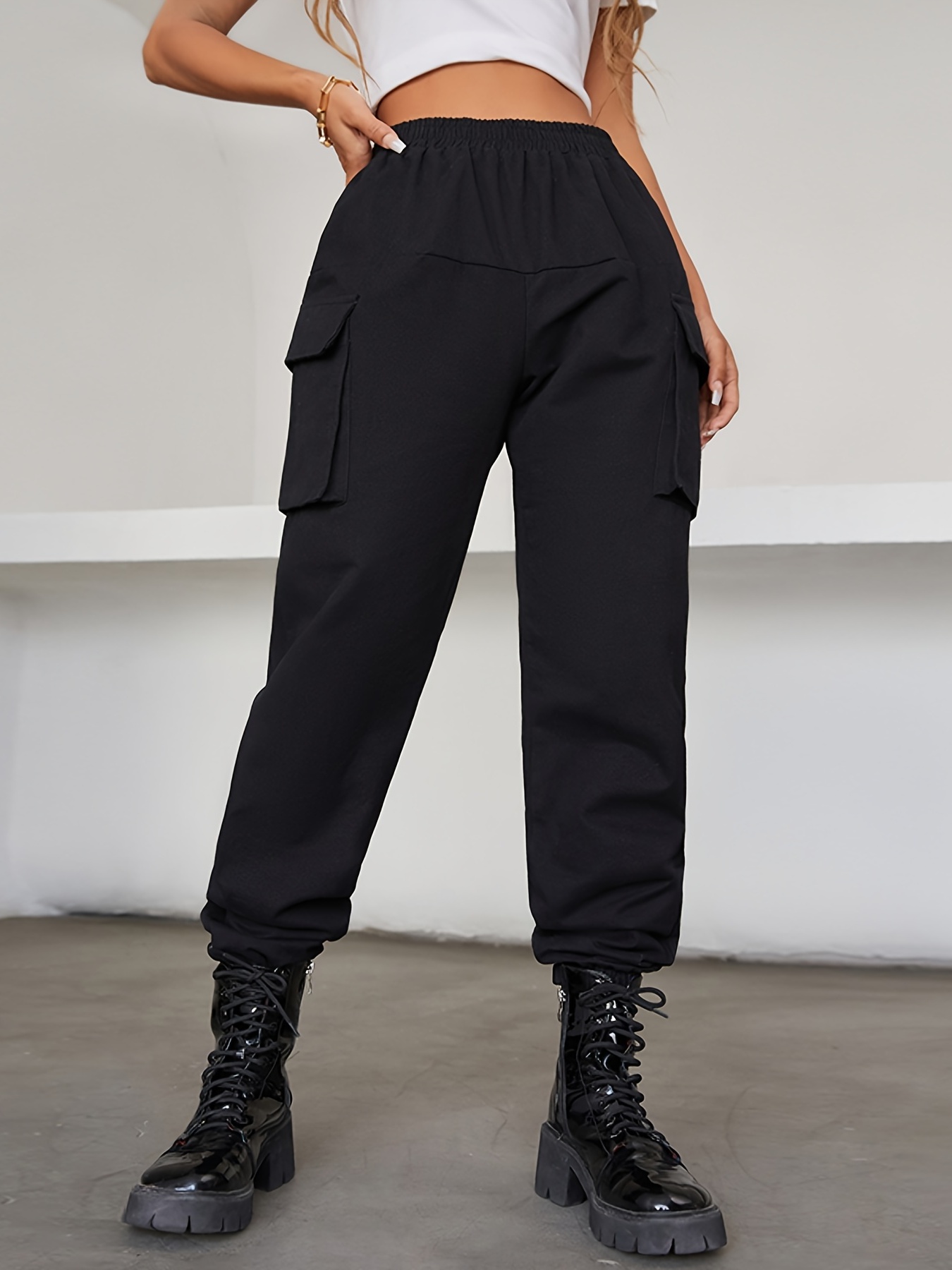 Y2k Jogger Cargo Pants Streetwear Gothic Casual Baggy Pants - Temu