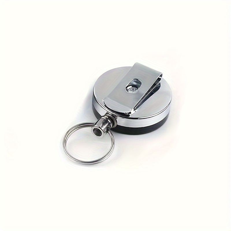 2pcs Retractable Keyring Wire Rope Portable Sports Keychain