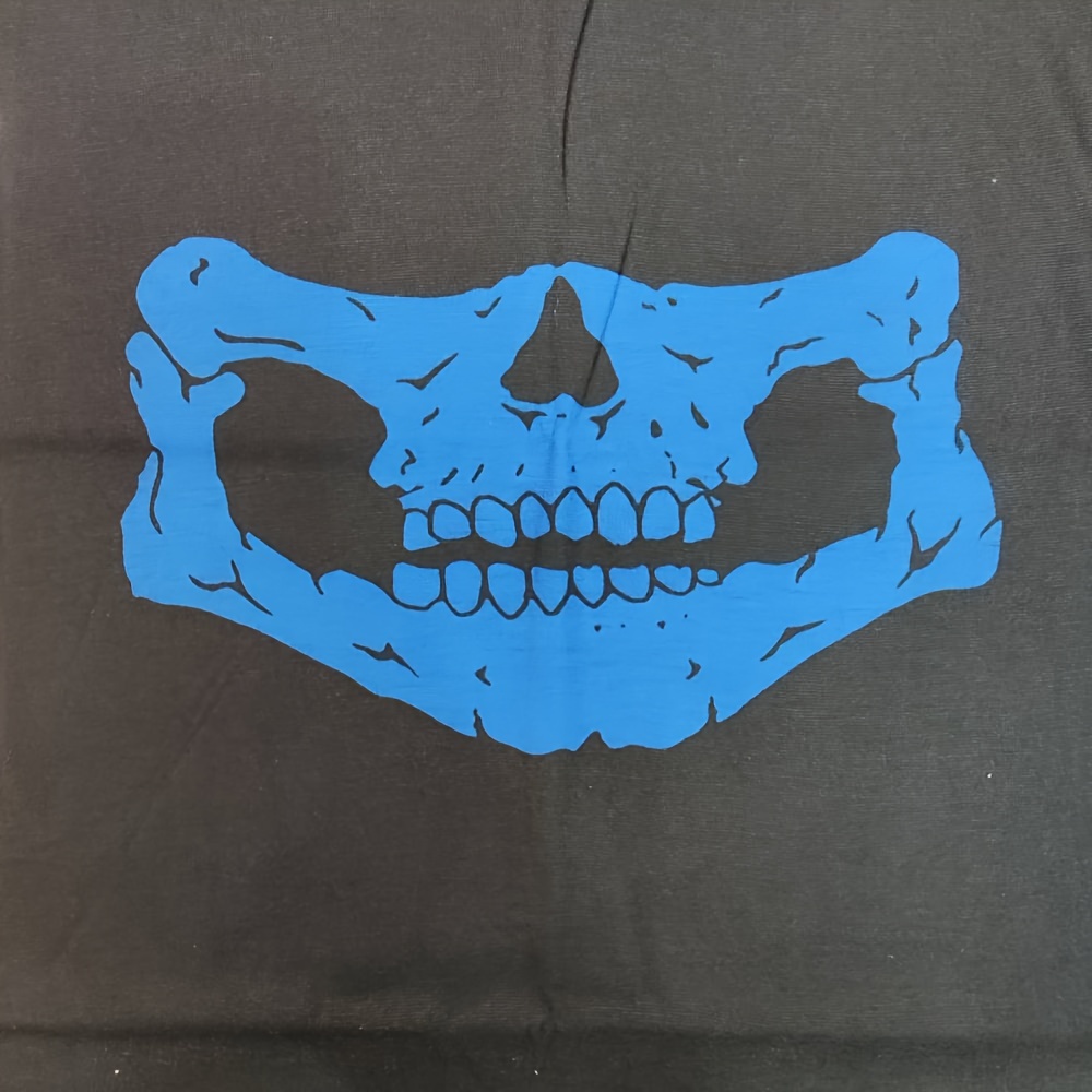 Multi functional Skull Printed Neck Gaiter Halloween - Temu Canada