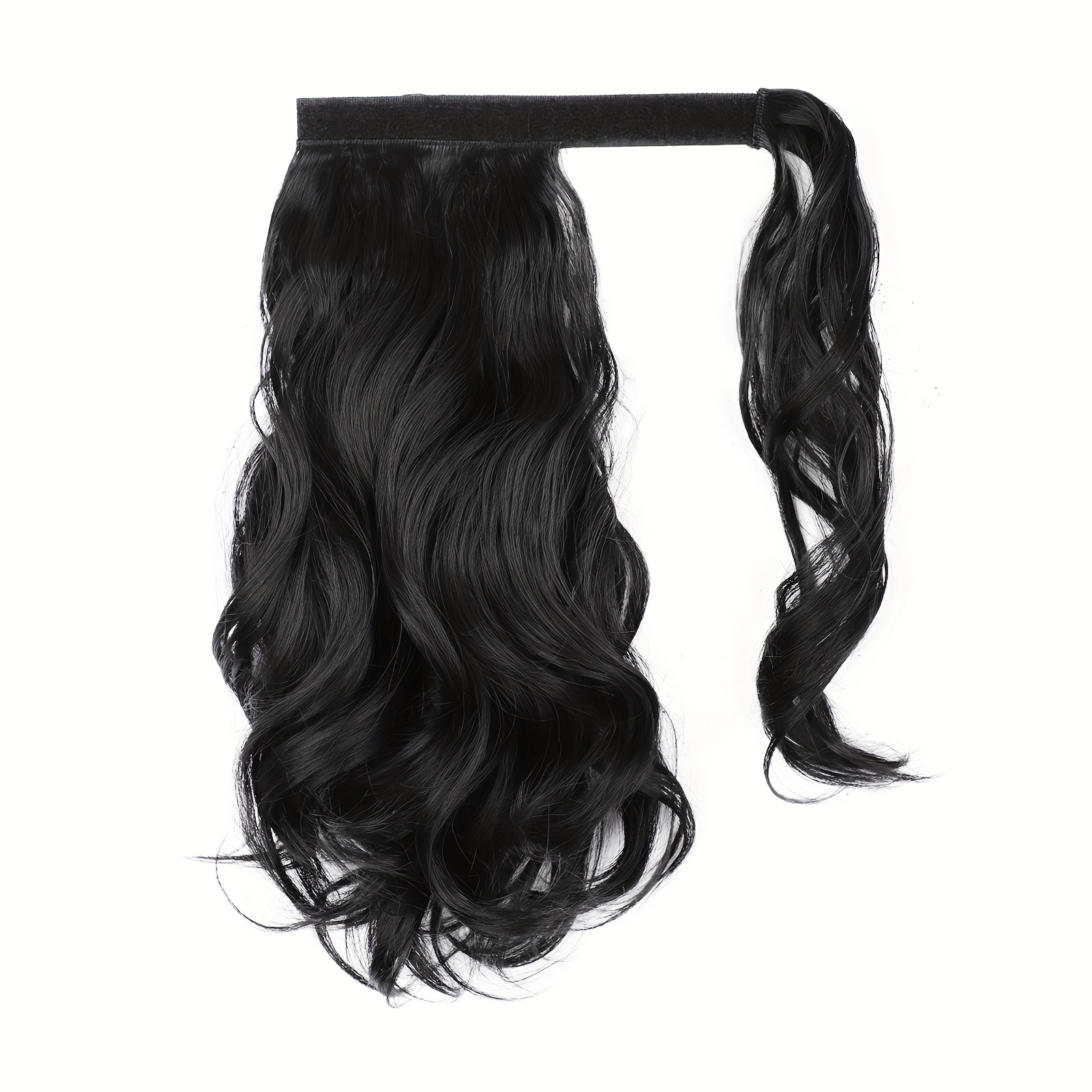 Reddish Brown Ponytail Hair Extensions 35 56 Cm Wrap Around Curly Ponytail Ext.