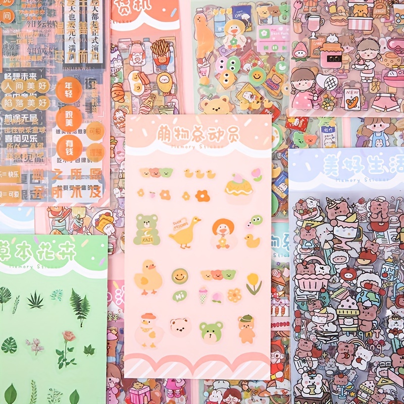 Cute Cartoon Party Series Stickers Pack Self adhesive - Temu