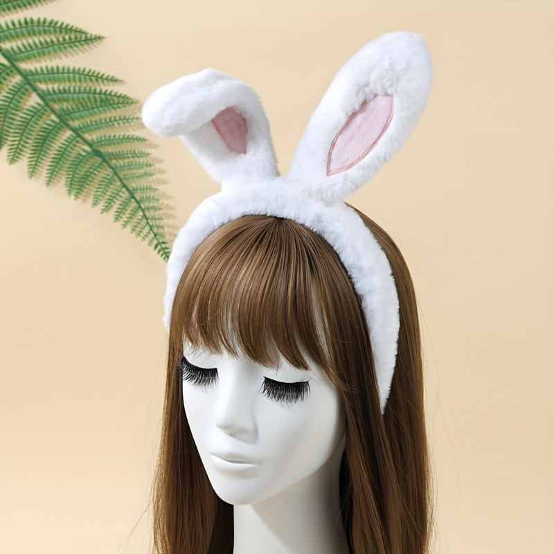 

1pcs Bunny Ears Headband, Cute Rabbit Ears Hair Band, Easter Hair Band For Cosplay Party Favor Costume Halloween Decoration