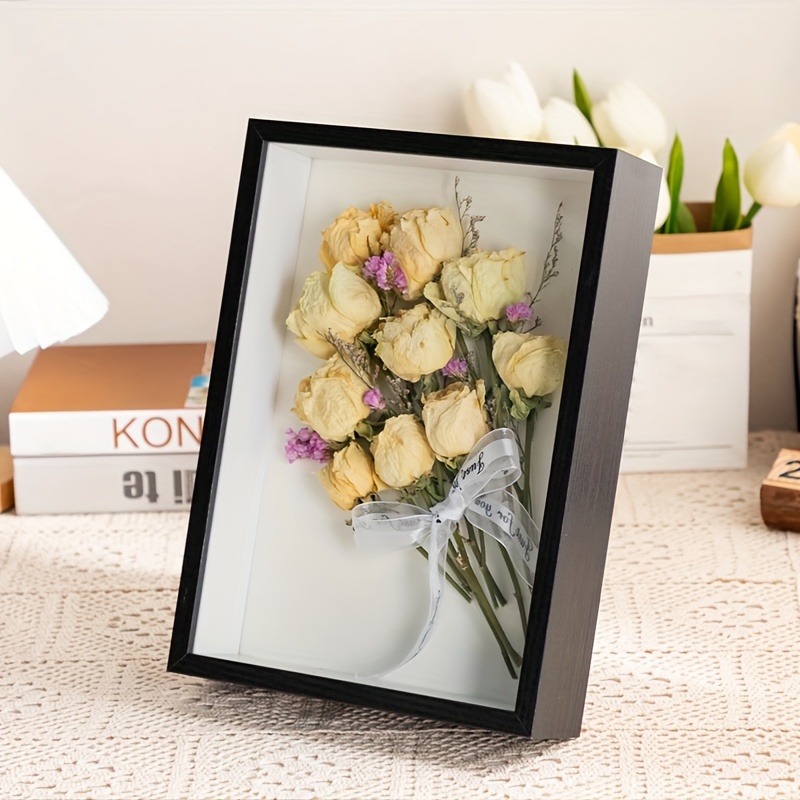 Marcos con Profundidad, Marco de Fotos de Caja de Sombra 3D para Mesa y  Pared, Marcos para Cuadros 3D, Cuadro Vitrina para Medalla Recuerdo Flor  Manualidades (22x22cm, Blanco) : : Hogar y