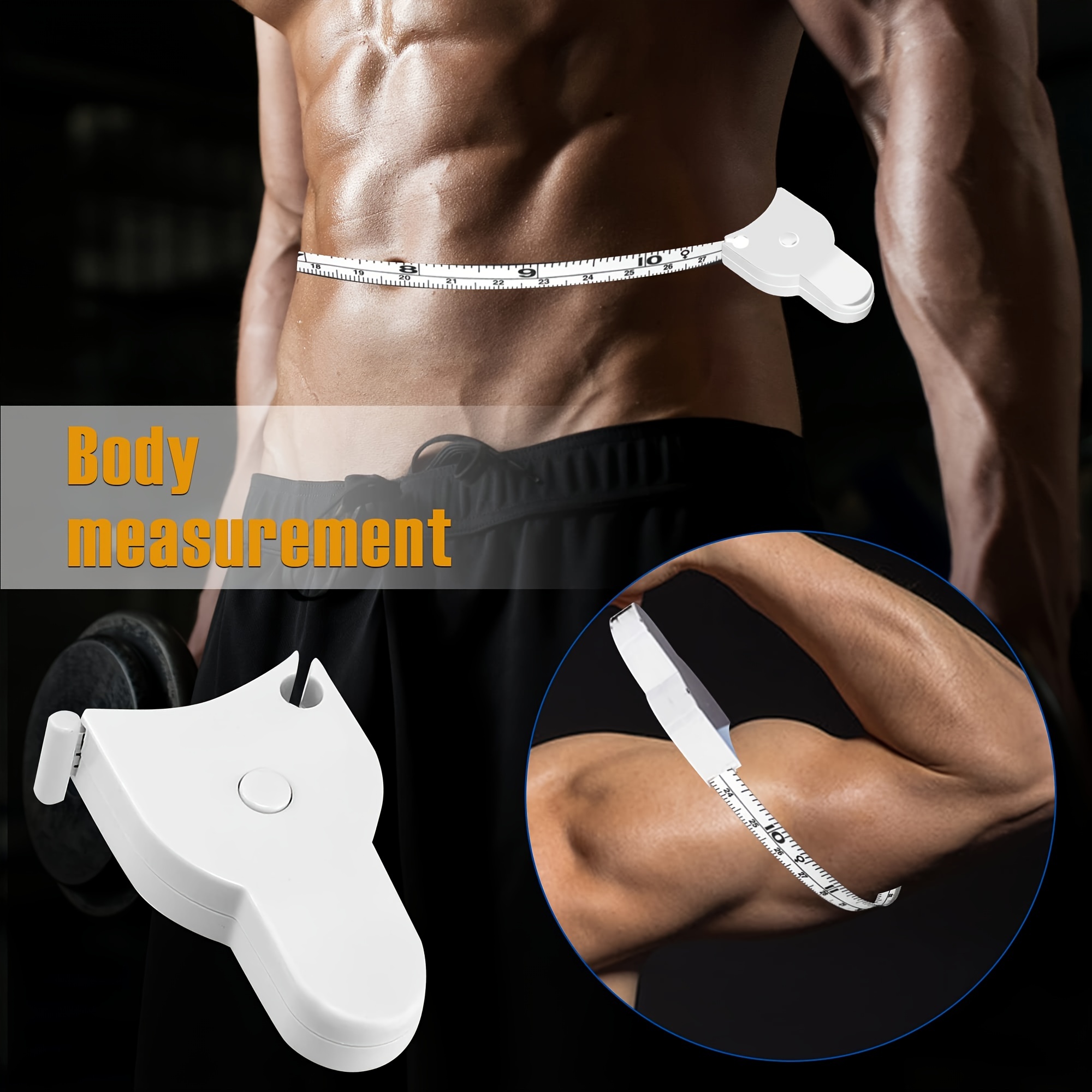 Body Tape Measure, Body Measuring Tape for Weight Loss, Fitness,  Bodybuilding. Lock Pin, Retractable Soft Sewing Tape for Tailors, Measures  Body Part