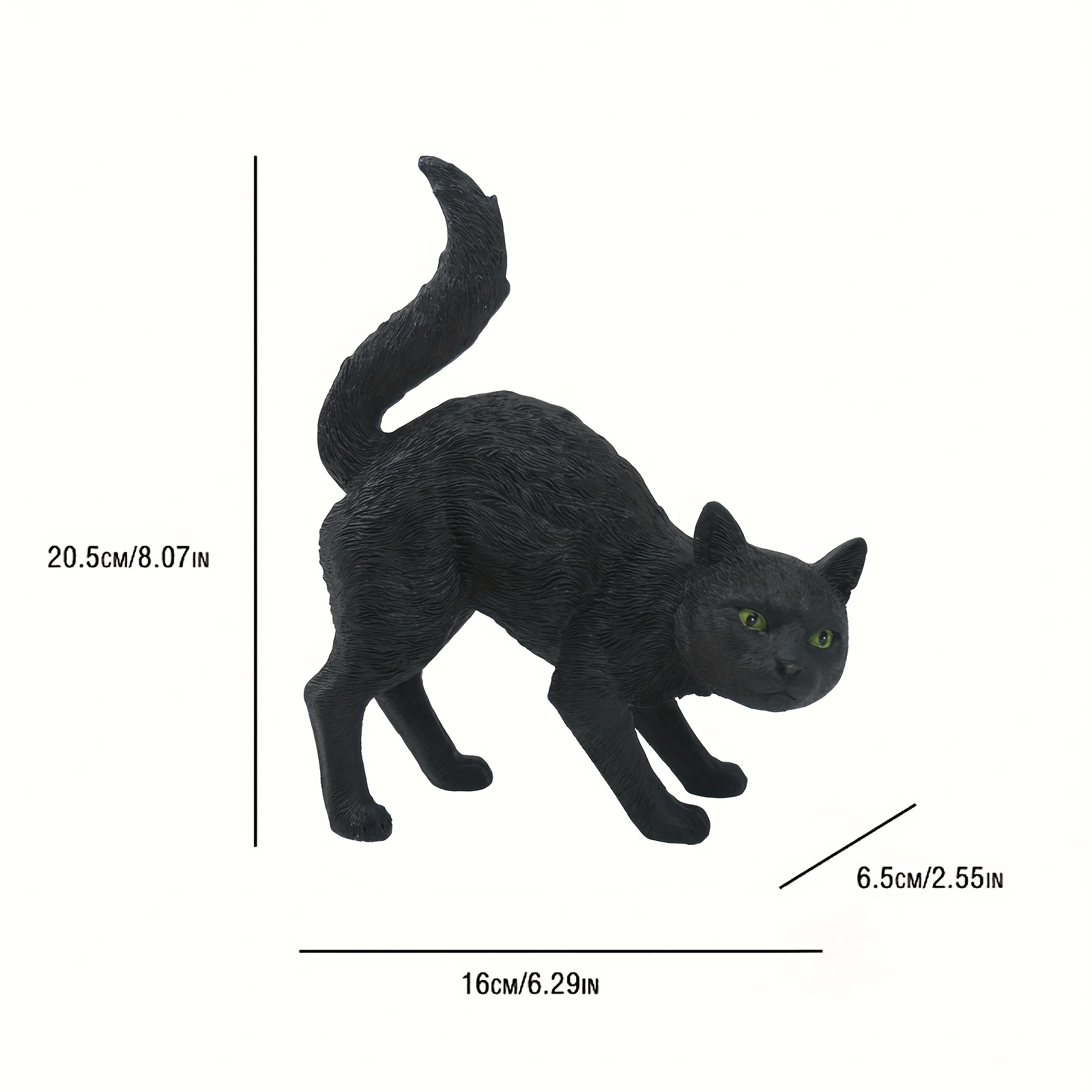 Japan Simulated Animal Black Cat Resin Charms for Jewelry Making