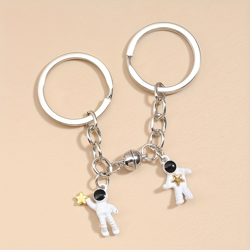 Cute Astronaut Charm Keychain, For Men's Bag Accessories Decoration - Temu