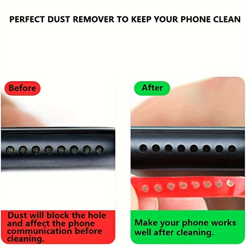 1pc Universal Mobile Phone Hole Dust Removal Glue Mobile Phone Receiver Cleaning Artifact for iPhone 14 for SamSung for Xiaomi Cleaning Tool