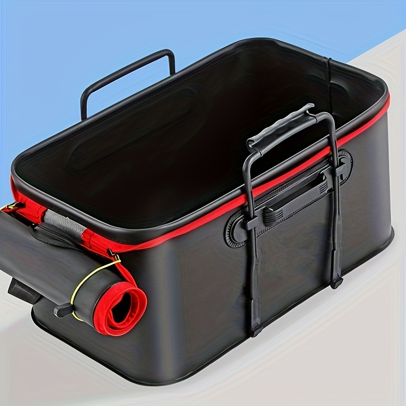 1pc Portable Foldable Fishing Bucket for Convenient Tackle and Bait Storage