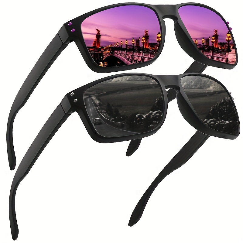 1 Par/2 Pares, Gafas Sol Polarizadas Cuadradas Clásicas Moda, Hombres  Mujeres, Suministros Fiestas Aire Libre, Vacaciones, Viajes, Pesca,  Ciclismo, Accesorios Fotográficos, Elección Ideal Regalos - Joyería  Accesorios - Temu