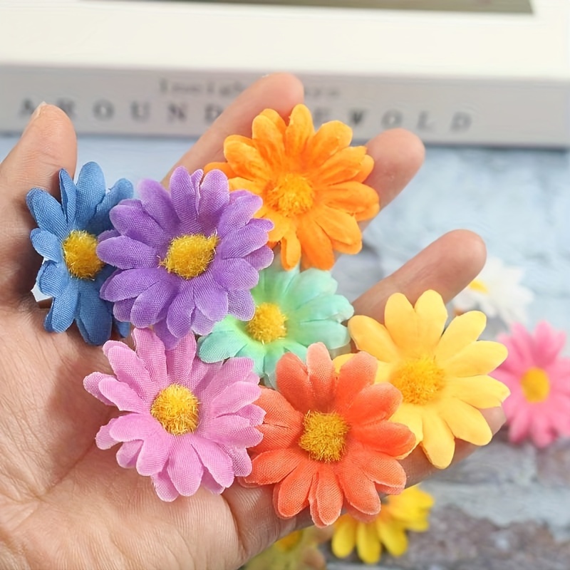 10/50 Pezzi Teste Di Margherite Finte Miste Di Colore Mini Fiori  Artificiali, Garofani Di Seta, Decorazioni Autunnali Per Vaso, Decorazione  Di Capodanno Per Casa, Giardino All'aperto, Bouquet Da Sposa, Fai Da Te